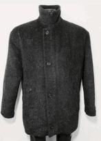 Donkergrijze korte mantel met wol/mohair van Jeffrey Jordan, Kleding | Heren, Jassen | Winter, Verzenden, Zo goed als nieuw, Maat 48/50 (M)