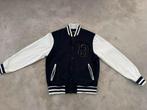 Pull & Bear baseball vest jas donkerblauw wit mt S, Ophalen of Verzenden, Gedragen, Maat 46 (S) of kleiner, Blauw