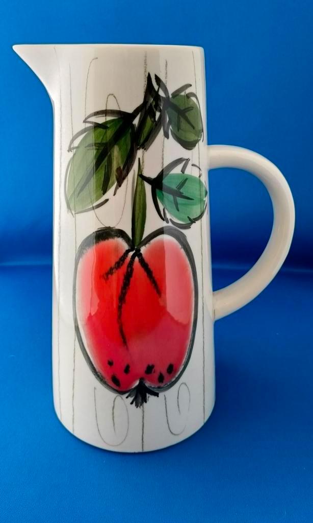 Vintage waterkan en 4 bekers, Gallo Duitsland, Huis en Inrichting, Keuken | Servies, Zo goed als nieuw, Kop(pen) en/of Schotel(s)