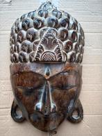 Houten Buddha Masker - Handgesneden, Ophalen of Verzenden, Zo goed als nieuw