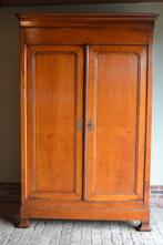 Prachtige strakke antieke eiken houten Louis Philippe kast., Verzenden