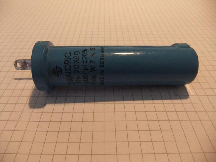 DRALORIC HSP Condensator  2000pF/4kV, Hobby en Vrije tijd, Elektronica-componenten, Gebruikt, Ophalen of Verzenden