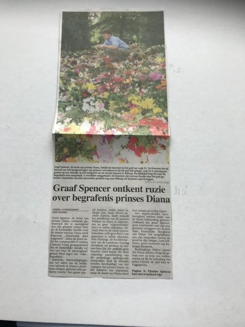 Britse pers belooft beterschap 8 september 1997Graaf Spencer, Verzamelen, Tijdschriften, Kranten en Knipsels, Knipsel(s), 1980 tot heden
