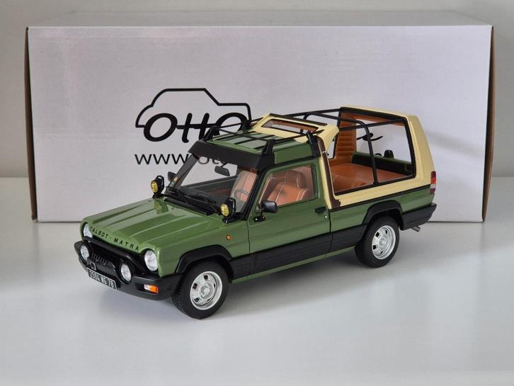 1:18 Ottomobile Talbot Matra Rancho Découvrable Vert Sologne, Hobby en Vrije tijd, Modelauto's | 1:18, Zo goed als nieuw, Auto