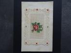 Geborduurde kaart / Een Roos, Ophalen of Verzenden, Voor 1920, Ongelopen, Ambachten of Beroep
