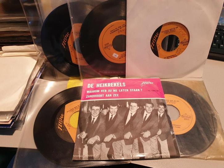 de Heikrekels- Waarom heb jij me laten staan?, 6 stuks (x9), Cd's en Dvd's, Vinyl Singles, Gebruikt, Nederlandstalig, Ophalen of Verzenden