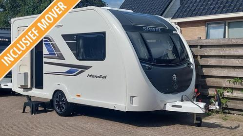 Sprite Mondial 420 SE Nieuw 2025 ! incl. MOVER!, Caravans en Kamperen, Caravans, Bedrijf, 1000 - 1250 kg, Standaardzit, Sprite