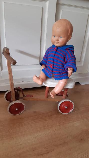 Retro | Houten loopfiets Hadee Rolli jaren '50 + pop beschikbaar voor biedingen