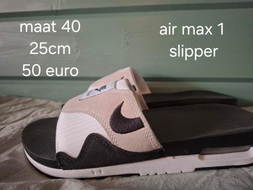 Air max 1 slipper maat 40, Kleding | Heren, Schoenen, Zo goed als nieuw, Ophalen of Verzenden