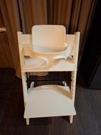 Stokke tripp trapp kinderstoel wit verkleiner + gliders, Ophalen of Verzenden, Meegroeistoel