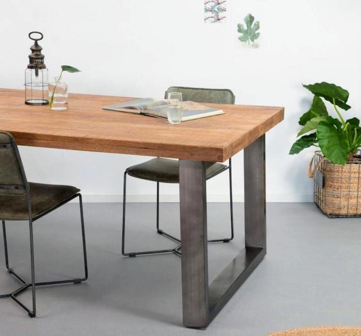 Eleonora Mango Massief Meubelset, Huis en Inrichting, Tafels | Eettafels, 50 tot 100 cm, Rechthoekig, Ophalen