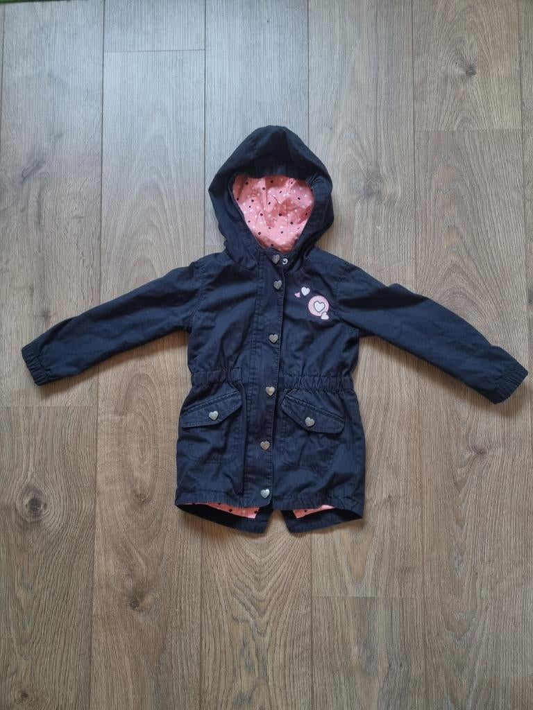 Blauwe zomerjas met capuchon. Maat 98-104, Kinderen en Baby's, Kinderkleding | Maat 98, Zeeman, Meisje, Ophalen of Verzenden, Zo goed als nieuw