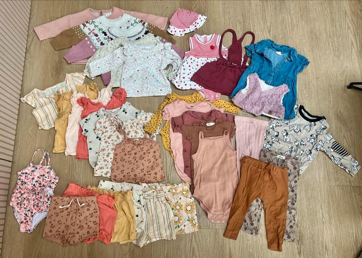 Kledingpakket Maat 74/80 - Veel Merkkleding!, Kinderen en Baby's, Babykleding | Baby-kledingpakketten, Gebruikt, Maat 74, Ophalen of Verzenden