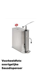 Professionele Sausdispenser voor curry of mayonaise., Ophalen, Gebruikt, ,, ,