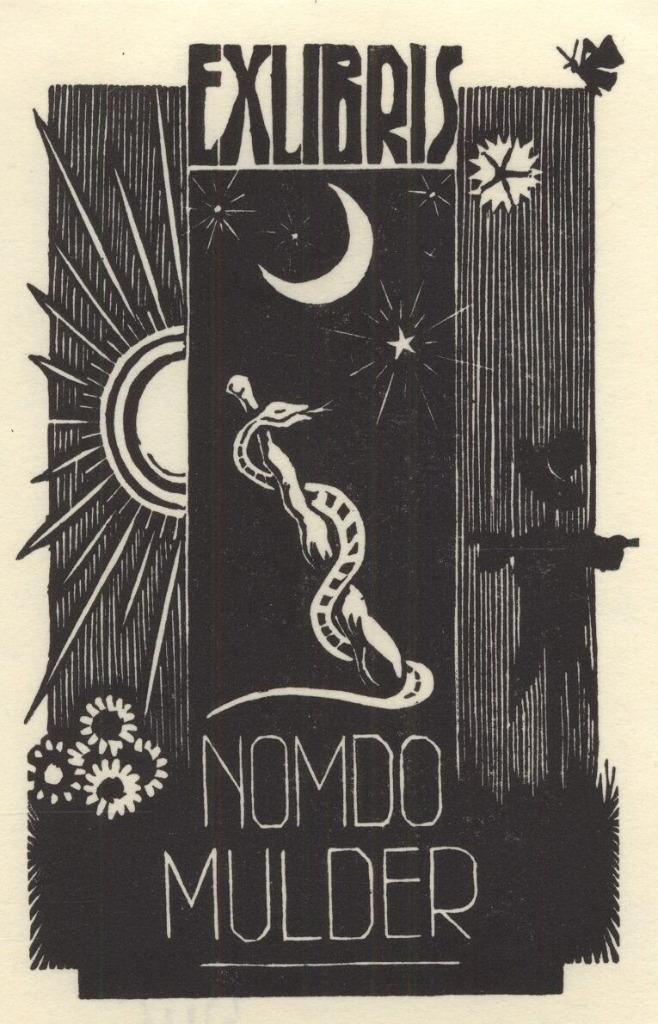 0287 Ex Libris Nederland : Dirk Govert van Luijn, 1933, Antiek en Kunst, Kunst | Etsen en Gravures, Verzenden