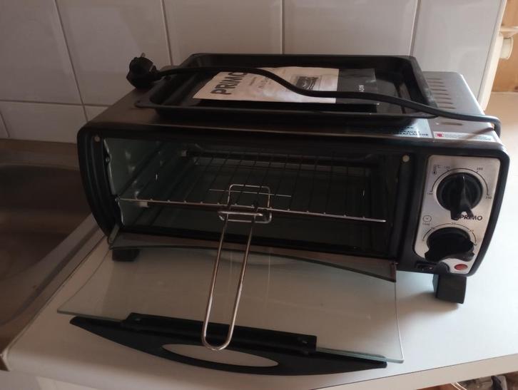 primo pizzaoventje minioven TO-OVEN-1 1400W, Witgoed en Apparatuur, Ovens, Gebruikt, Vrijstaand, Oven, Minder dan 45 cm, 45 tot 60 cm