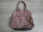 Bruine handtas met vakjes ~ JB0500, Ophalen of Verzenden, Zo goed als nieuw, Bruin, Handtas