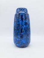 Prachtige Vintage West Germany vaas Scheurich 203-26 Blauw, Ophalen of Verzenden