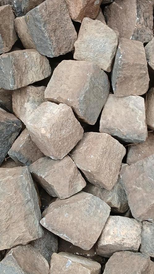 Kinderkopjes grijs - 25 m2, Tuin en Terras, Grind, Keien en Split, Gebruikt, Kei, Grijs, Ophalen of Verzenden