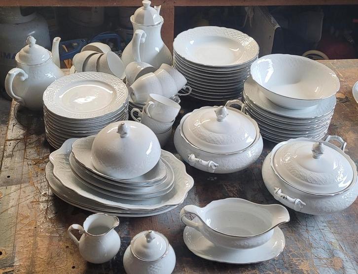 Complete antieke serviesset, Bavaria, high tea., Antiek en Kunst, Antiek | Servies compleet, Ophalen