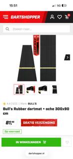 Bull’s Rubber dartmat + oche 300x90cm NIEUW, Ophalen, Nieuw