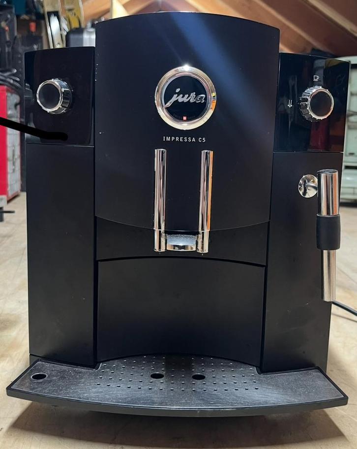Jura Impressa C5 Koffiemachine - Recent Onderhoud!, Witgoed en Apparatuur, Koffiezetapparaten, Gebruikt, Koffiebonen, Koffiemachine