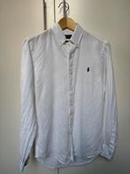 Linnen overhemd polo ralph lauren XS, Ophalen of Verzenden, Zo goed als nieuw, Blauw, Halswijdte 38 (S) of kleiner