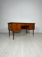 Vintage Deense Teak Bureau Desk Jaren 60 Retro Scandinavisch, Huis en Inrichting, Bureaus, Ophalen of Verzenden, Zo goed als nieuw