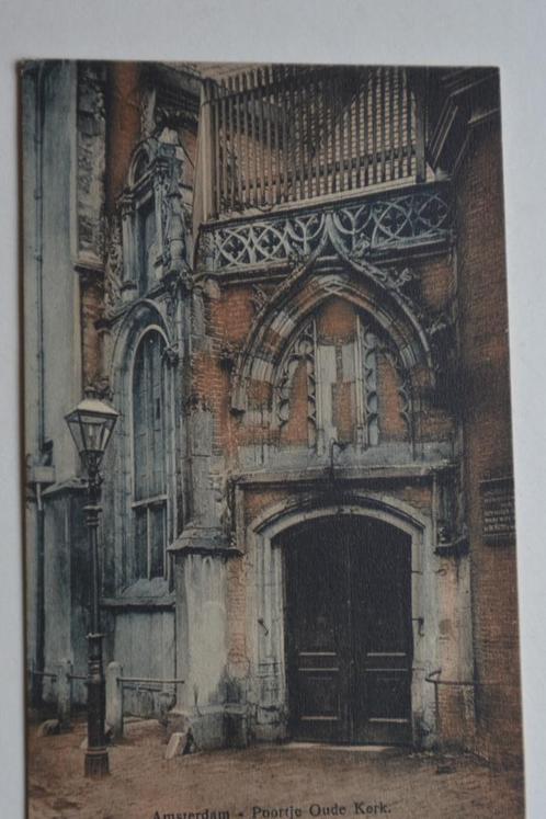 AMSTERDAM OUDE KERK POORTJE OUDEKERKSPLEIN Ansichtkaart CK12, Verzamelen, Ansichtkaarten | Nederland, Ongelopen, Noord-Holland