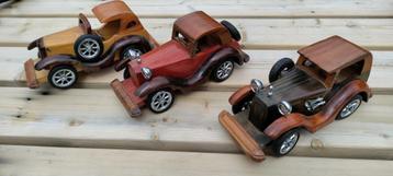 houten auto, 3 stuks beschikbaar voor biedingen