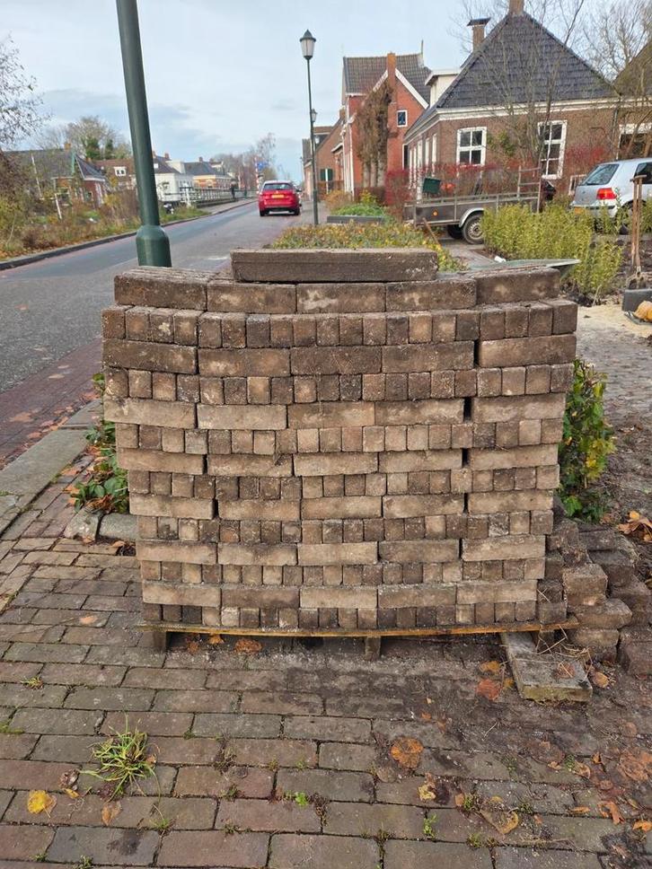 Betonnen Waaltjes - Circa 6 m2, Tuin en Terras, Tegels en Klinkers, Gebruikt, Klinkers, Beton, 5 tot 10 m², Ophalen