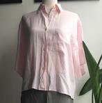 Vintage jaren ‘80 lichtroze viscose blouse W.Duitsland Mondi, Mondi, Maat 38/40 (M), Ophalen of Verzenden, Roze