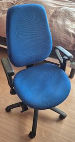 bureaustoel (Dauphin), Ophalen, Gebruikt, Blauw, Bureaustoel