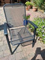 stapelbare stevige metalen tuinstoelen , 4 stuks, Tuin en Terras, Tuinstoelen, Ophalen of Verzenden, Gebruikt, Metaal, Stapelbaar