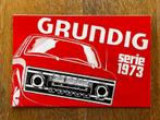 Folder Grundig autoradio 1973, Ophalen of Verzenden, Gebruikt