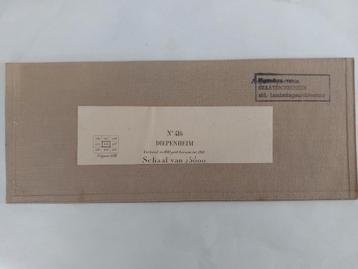 416 Stafkaart op linnen uit 1910 Diepenheim Markvelde beschikbaar voor biedingen