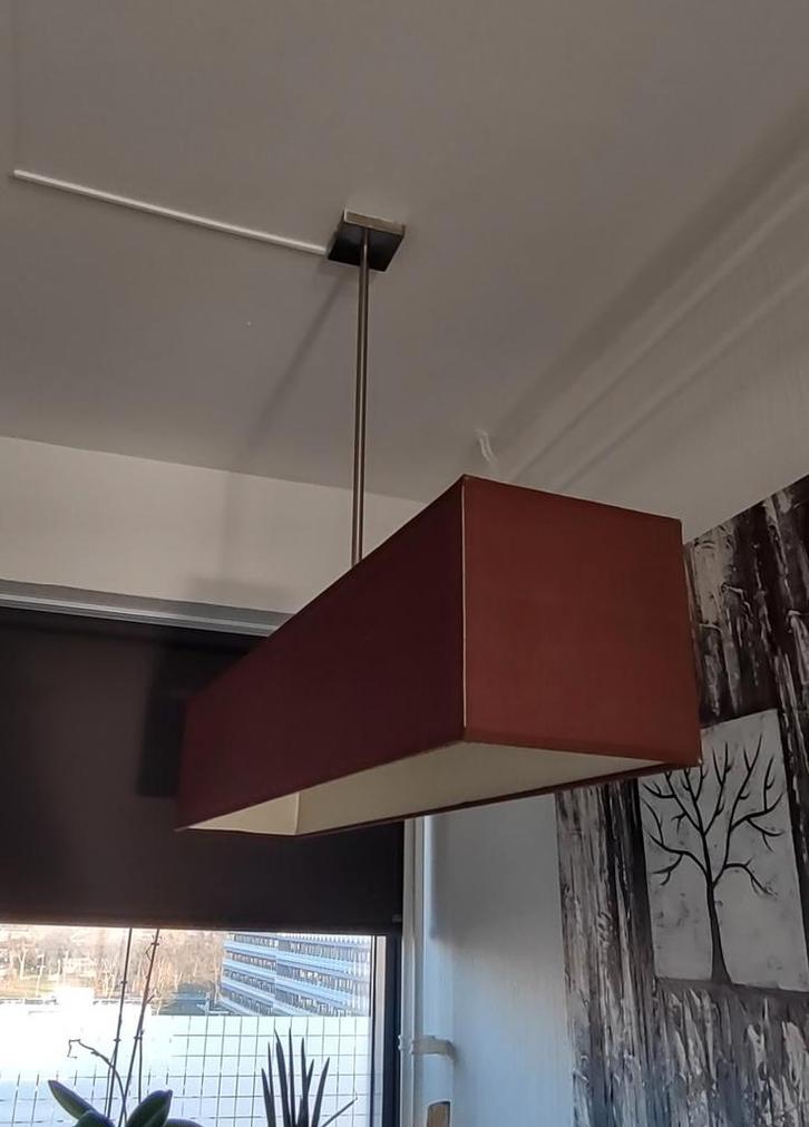 eetkamer plafond lamp rechthoekig, Huis en Inrichting, Lampen | Hanglampen, Gebruikt, 75 cm of meer, Ophalen