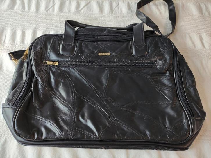 Vintage Laptop Tas - Zwart, Sieraden, Tassen en Uiterlijk, Tassen | Damestassen, Gebruikt, Handtas, Zwart, Ophalen of Verzenden