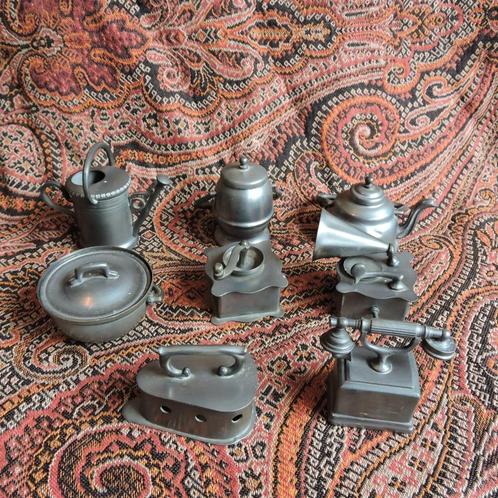 Rama peltro 95% Lavorazione a Mano tin miniatuurtjes Italie, Antiek en Kunst, Antiek | Tin, Ophalen of Verzenden