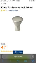 3 voor 2 euro kleine zilveren deurknop voor kast nieuw, Ophalen of Verzenden, Zo goed als nieuw, Overige typen
