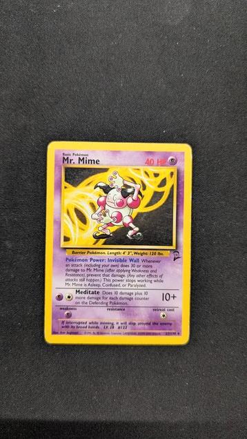 Mr. Mime 27 Base Set 2 - Light Played Condition - Pokémon beschikbaar voor biedingen