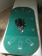 Pokertafel met chips, Hobby en Vrije tijd, Ophalen, Gebruikt, Onbekend