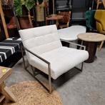 Fauteuil Geneve Bouclé, kleur Crème van Light & Living, Huis en Inrichting, Fauteuils, Ophalen, Nieuw, Info@light-living.nl, Light&living