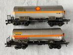 2x Fleischmann Shell/Butagaz ketelwagens, Hobby en Vrije tijd, Modeltreinen | H0, Gebruikt, Gelijkstroom, Fleischmann, Wagon
