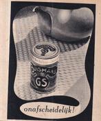 Retro reclame 1950 Buisman onafscheidelijk met koffie, Verzamelen, Ophalen of Verzenden