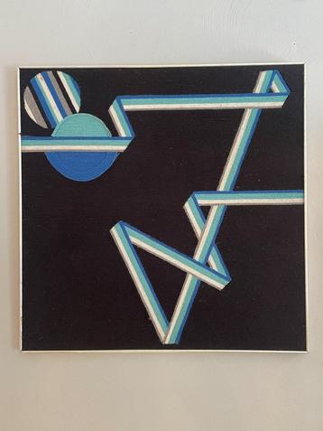 Schilderij Gemaakt Uit Wol, Abstracte Kunst, In Aluminium Li beschikbaar voor biedingen