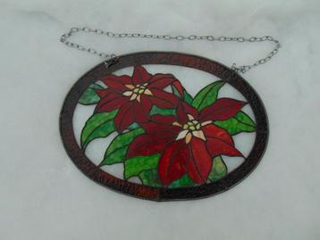 Tiffany raamhanger kerstroos beschikbaar voor biedingen