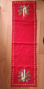 Kerst loper rood geborduurd, Diversen, Ophalen of Verzenden