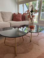 Marmeren salon tafelset twv 1200 euro, Ophalen, 50 tot 100 cm, Rond, Zo goed als nieuw