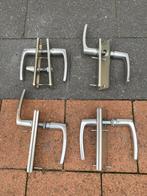 4x Chrome Deurklinken - Gebruikt, Doe-het-zelf en Verbouw, Hang- en Sluitwerk, Ophalen, Gebruikt, Chroom, Klink of Kruk